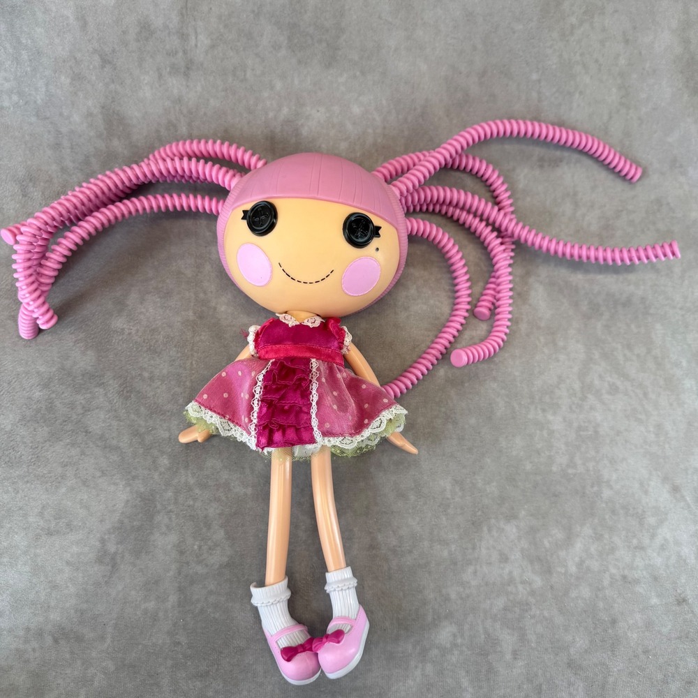 MGA Lalaloopsy Silly Hair Jewel Sparkles Kids 13in Pink Bendy Hair Doll 2010